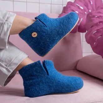 Изображение №6 | Домашние валенки Wild, синие (василек), размер 35