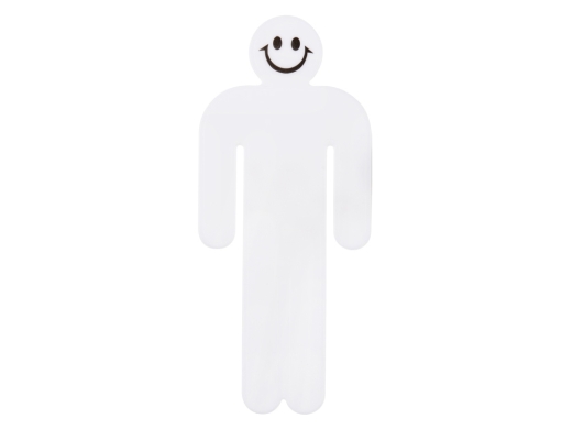 Изображение №1 | Закладка для книг «Он» (белый/черный)