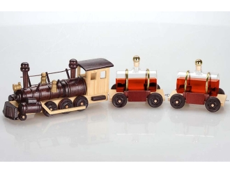 Изображение №1 | Графин «Грузовой состав» (коричневый/натуральный/прозрачный)