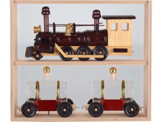 Изображение №2 | Графин «Грузовой состав» (коричневый/натуральный/прозрачный)