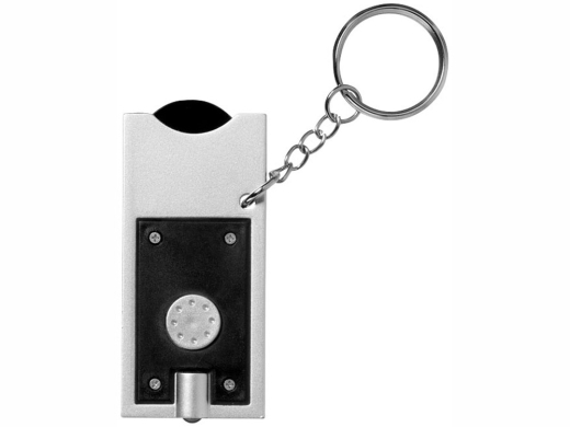 Изображение №3 | Брелок-держатель для монет «Allegro» (черный/серебристый)