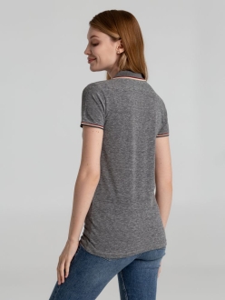 Изображение №5 | Рубашка поло женская Paname Women черный меланж, размер S