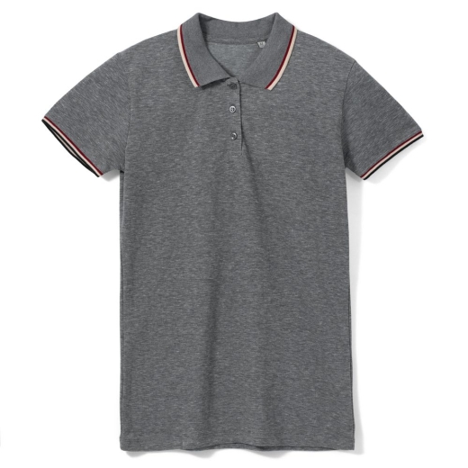 Изображение №1 | Рубашка поло женская Paname Women черный меланж, размер S