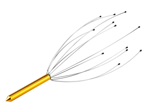 Изображение №2 | Массажер для головы «Имола» (золотистый/серебристый)