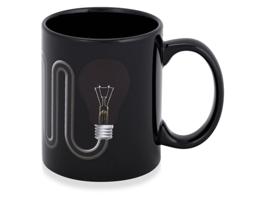 Изображение №3 | Кружка «Лампочка» (черный/серый)