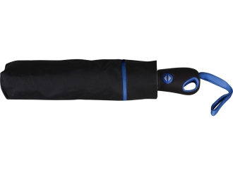 Изображение №3 | Зонт складной «Уоки» (черный/синий)