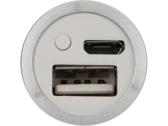 Изображение №5 | Внешний аккумулятор «Lumi» с фонариком, 3000 mAh (серебристый)