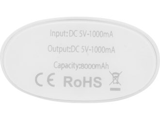 Изображение №6 | Внешний аккумулятор «Спайк», 8000 mAh (черный/белый)