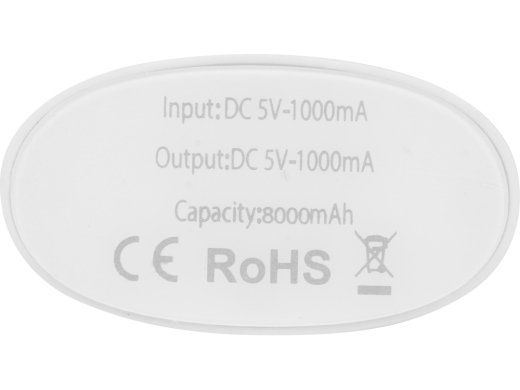 Изображение №6 | Внешний аккумулятор «Спайк», 8000 mAh (черный/белый)