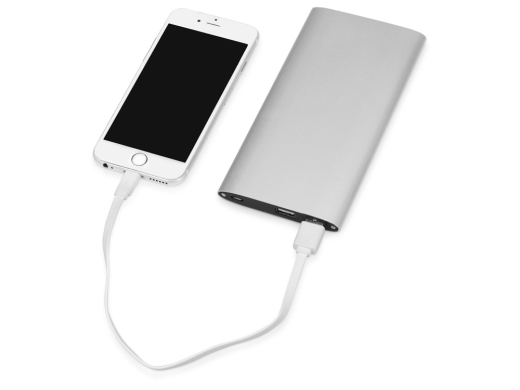 Изображение №2 | Внешний аккумулятор «Джет», 8000 mAh (серебристый)