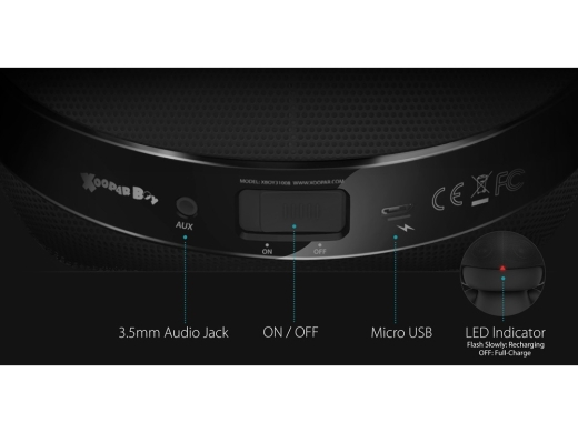 Изображение №7 | Портативная колонка «Grand XBOY» (черный/красный)