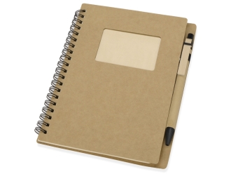 Изображение №1 | Блокнот «Дейзи» с ручкой (крафт/черный)