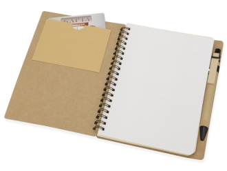 Изображение №2 | Блокнот «Дейзи» с ручкой (крафт/черный)