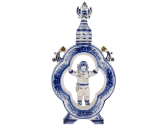 Изображение №2 | Штоф «Открытый космос» (белый/синий)