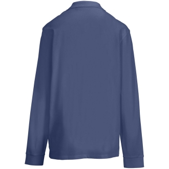 Изображение №2 | Рубашка поло унисекс с длинным рукавом Pacific LSL, синяя (джинс), размер XS