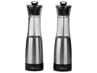 Изображение №8 | Набор механических мельниц «Duo» (серебристый/прозрачный/черный)