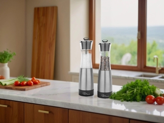 Изображение №14 | Набор механических мельниц «Duo» (серебристый/прозрачный/черный)