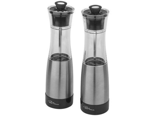Изображение №4 | Набор механических мельниц «Duo» (серебристый/прозрачный/черный)