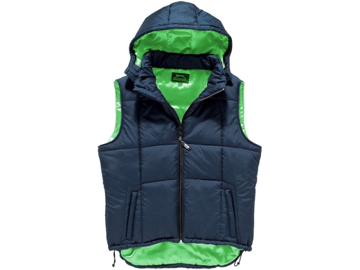 Изображение №2 | Жилет мужской S (темно-синий/зеленое яблоко)
