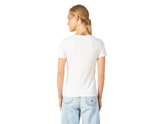 Изображение №3 | Футболка «Sydney» с подвернутыми рукавами, женская S (белый)