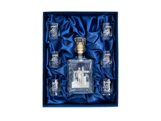 Изображение №2 | Набор со штофом «Нефтяной» (прозрачный, серебристый)