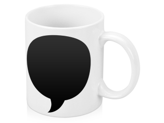 Изображение №1 | Кружка с покрытием для рисования мелом  «Tiza» (белый/черный)