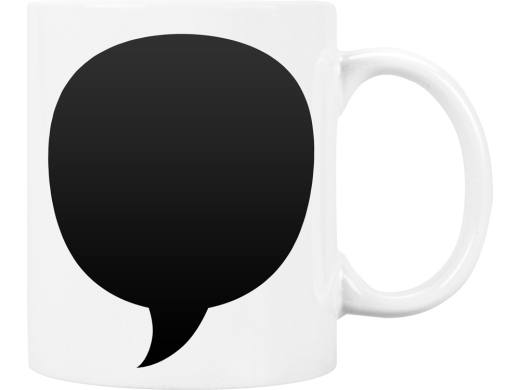 Изображение №3 | Кружка с покрытием для рисования мелом  «Tiza» (белый/черный)