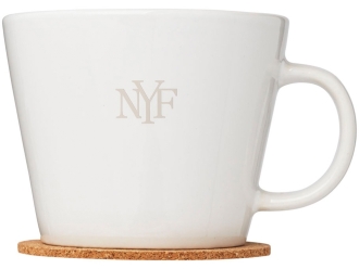 Изображение №6 | Набор чашек с костерами «Hartley» (белый, светло-коричневый)