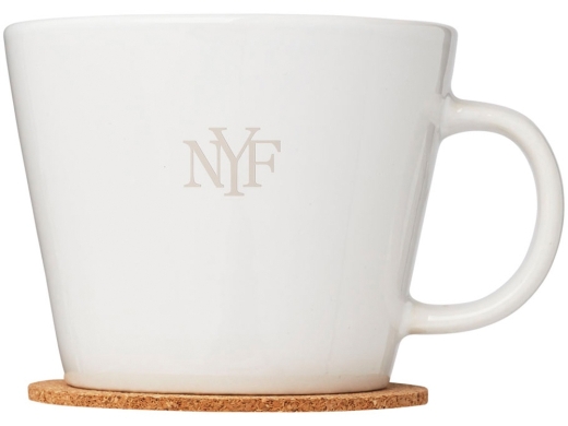 Изображение №6 | Набор чашек с костерами «Hartley» (белый, светло-коричневый)