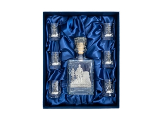 Изображение №2 | Набор со штофом «Энергетики» (прозрачный/серебристый)