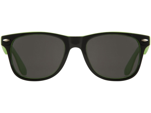 Изображение №2 | Очки солнцезащитные «Sun Ray» с цветной вставкой (лайм/черный)