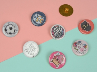 Изображение №6 | Значок металлический «Круг» (золотистый)