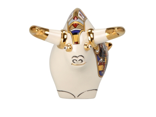 Изображение №3 | Скульптура «Бык» (белый/разноцветный)