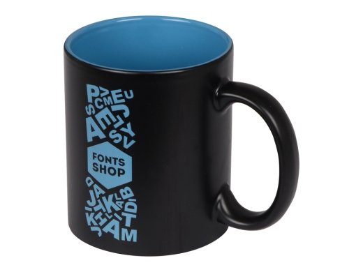 Изображение №1 | Кружка с покрытием для гравировки «Subcolor BLK» (черный/голубой)