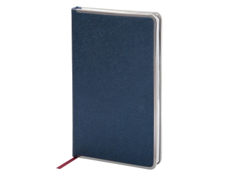 Изображение №2 | Ежедневник недатированный А5 «Bridge» (синий/серебристый)