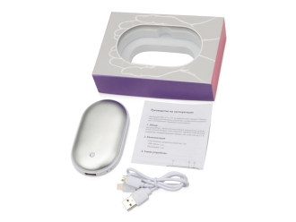 Изображение №3 | Внешний аккумулятор с функцией обогрева «Handy», 4400 mAh (серебристый)