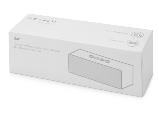Изображение №7 | Портативная колонка «Bar» со стереодинамиками, soft touch (серый)