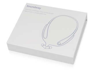 Изображение №6 | Беспроводные наушники с микрофоном «Soundway» (черный/красный)