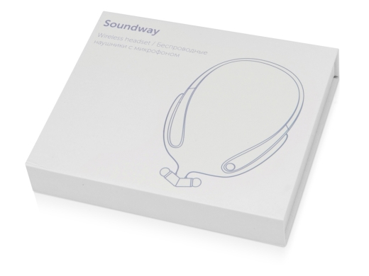 Изображение №6 | Беспроводные наушники с микрофоном «Soundway» (черный/красный)