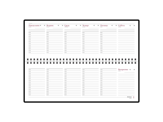 Изображение №2 | Планинг недатированный «Velvet» (синий)