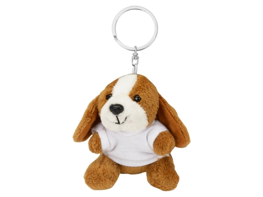 Изображение №1 | Брелок «Собачка Брейди» (коричневый, белый)