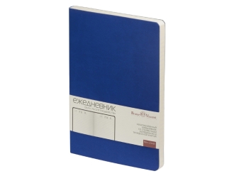 Изображение №1 | Ежедневник недатированный А5 «Megapolis Velvet Flex» A5 (синий)