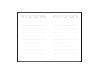 Изображение №2 | Ежедневник недатированный с индексами А5 «Bergamo» A5 (черный)