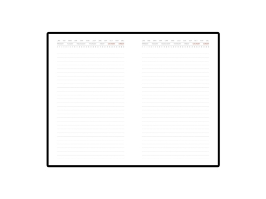 Изображение №2 | Ежедневник недатированный с индексами А5 «Bergamo» A5 (черный)