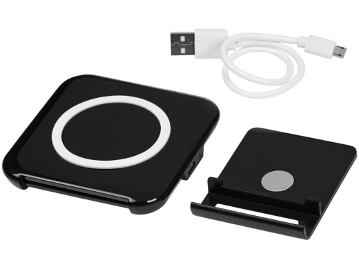 Изображение №5 | Беспроводное зарядное устройство-подставка для смартфона «Catena» (черный)