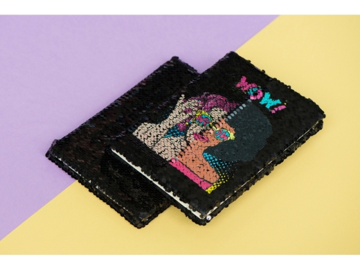 Изображение №10 | Блокнот с пайетками «Fashion» (черный)