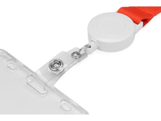 Изображение №3 | Ланьярд с ретрактором (красный)