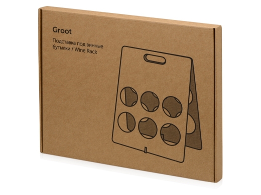 Изображение №5 | Подставка под винные бутылки «Groot» (красно-коричневый)