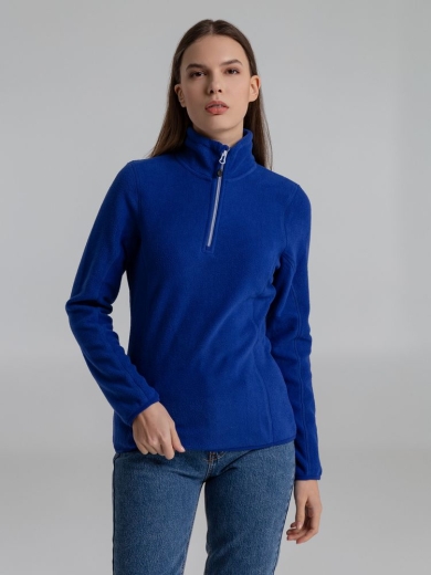 Изображение №3 | Толстовка флисовая женская Frontflip синяя, размер XS