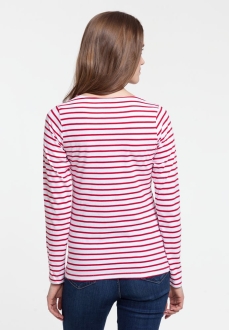 Изображение №5 | Футболка женская Grand Granat, белая с красным, размер XS